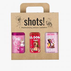 Shots! Women's 2.0 Set 3x shower gel 500ml (Pink as f***2.0, Bloody Mary, Girls Night)