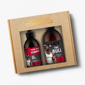THE BULL black set: shower gel 500ml, shampoo 300ml (paper layer)