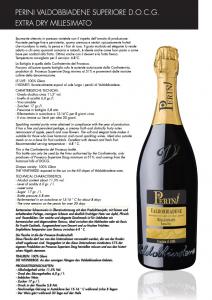 PROSECCO SUP DOCG MILLESIMATO EXTRA DRY PERINI