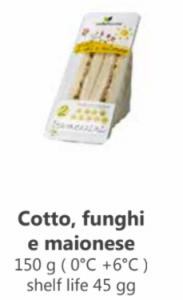 Cotto, funghi e maionese