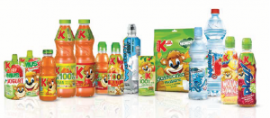 Kubuś brand: juices, drinks and water