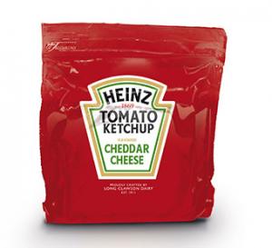 HEINZ TOMATO KETCHUP CHEDDAR WEDGE