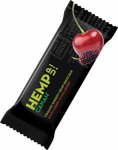 ORGANIC HEMP UP ENERGY BAR BY CANAH SOUR CHERRY & MULBERRY 48g