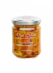 Sliced Peppers in Extra Virgin Olive Oil - 190g