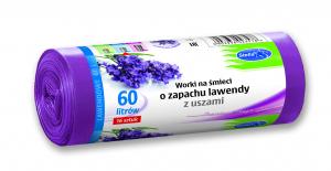 STELLA LAVENDER SCENT FLAP TIE GARBAGE BAGS 60L 16 PCS.