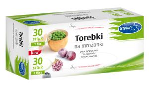 STELLA BAGS FOR FROZEN FOOD 1L x 30 PCS. AND 2L x 30 PCS. BOX