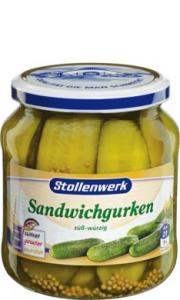 Sandwich gherkins
