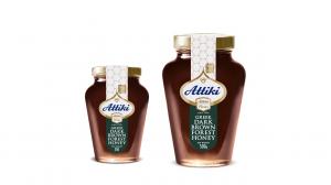 Attiki Greek dark brown forest honey