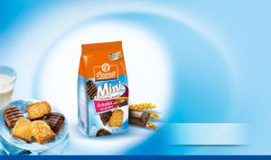 Mini wholemeal rusk with plain chocolate 125 g