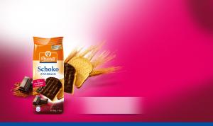 Rusk with plain chocolate