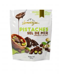Milk Chocolate Pistachios with sea salt