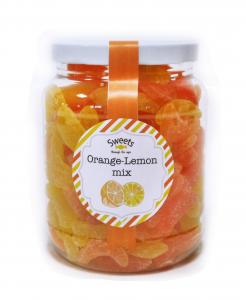 HALF GALLON ORANGE-LEMON MIX JAR