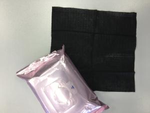 Black wet wipe for make up remover