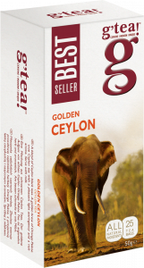 g'tea! GOLDEN CEYLON BLACK TEA, 25х2g in tagged tea bags