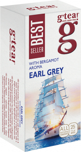 g'tea! EARL GREY BLACK TEA, 25х2g in tagged tea bags