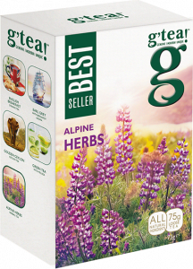 g'tea! ALPINE HERBS, HERBAL BLEND WITH GREEN TEA, 75g