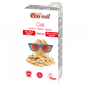 Organic  oat no added sugars plant-based drinks in Tetra Brik