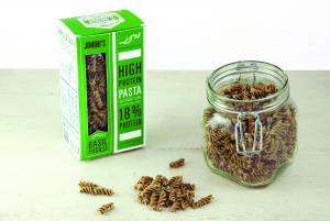 High protein pasta - Basil fusilli with insect powder