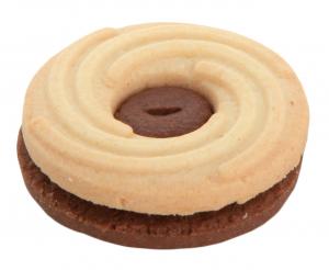 Sandwich biscuits with cocoa cream