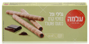 Wafer rolls filled with Chocolate flavored cream