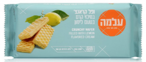 Crunchy wafer filled with lemon flavored cream