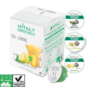 100% COMPOSTABLE BARRIERED Nescafe Dolce Gusto Compatible TEA Capsule