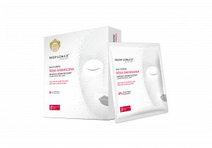 Boxe rosa damascena flower water peel mask