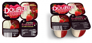 Side-By-Side Dessert With Fruit