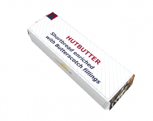 CRUSTAMAN HUTBUTTER Biscuits Shortbread  enriched  with butterscotch fillings