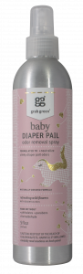 Grab Green Diaper Pail Odor Removal Spray, Refreshing Wild Flowers 5 oz