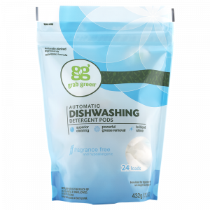 Grab Green Automatic Dishwashing Detergent Pods, Fragrance Free 24 loads