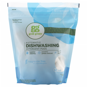 Grab Green Automatic Dishwashing Detergent Pods, Fragrance Free 60 loads