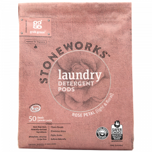 Grab Green Stoneworks Laundry Detergent Pods, Rose Petal 50 loads