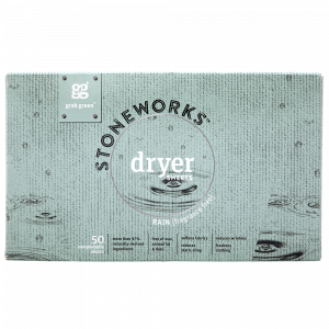 Grab Green Stoneworks Dryer Sheets, Rain (Fragrance Free) 50 sheets