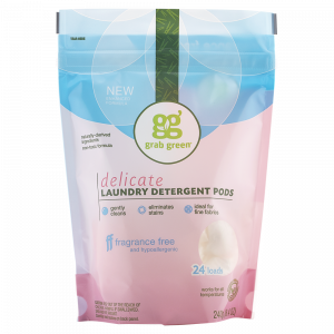 Grab Green Delicate Laundry Detergent Pods, Fragrance Free 24 loads