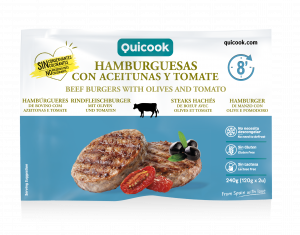 BEEF BURGERS WITH OLIVES AND TOMATO