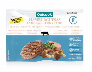 BEEF BURGERS WITH PENNY BUN MUSHROOMS AND FOIE