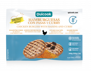 CHICKEN BURGERS WITH RAISINS AND CURRY