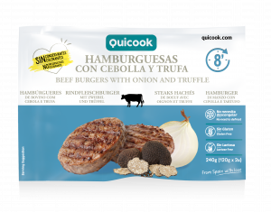 BEEF BURGERS WITH ONION AND TRUFFLE