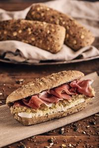 Sandwich with cereals and seeds