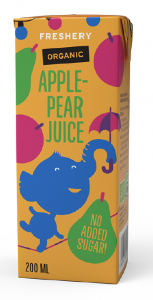 Organic Apple-Pear Juice 200 ml with straw 