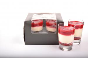 CHILLED INDIVIDUAL SWEET GLASS  FRUIT&CHOCOLATE MOUSSEVERRINES