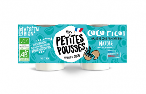 Organic coconut-based Greek style Les Petites Pousses dessert – No added sugar