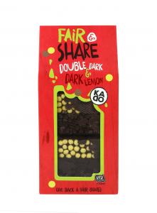 Chocolate, dark, with crispy balls