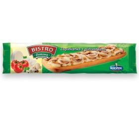 Baguette with mushrooms