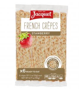 Filled crepe with strawberry