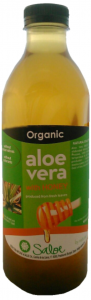 Organic aloe vera juice with HONEY