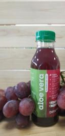 Organic aloe vera  refreshing beverage  with GRAPE JUICE 