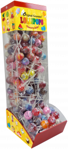 Large Gravity Feed Display