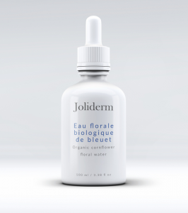 Organic cornflower floral water